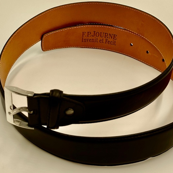 F.P. Journe Leather Belt With .925 Sterling Silver Buckle - Picture 2 of 16